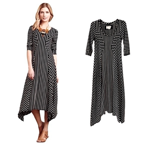 Anthropologie Saturday Sunday Stripe Midi Dress - Picture 2 of 6